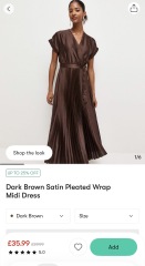 Please help me find a dark dress, for a size 20, apple shape