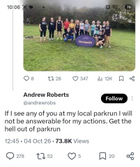 Parkrun reality rules tshirt