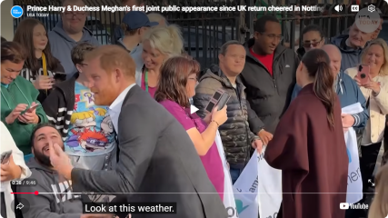 H&M are currently doing a ‘Royal’ walkabout thing in Nottingham.