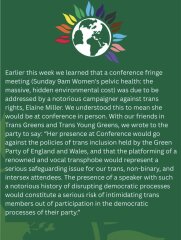 Sexism/other issues in the Green party England & Wales - Discussion Thread 3