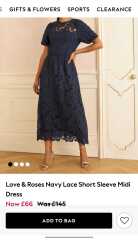 Looking for a navy midi wedding guest dress under £60