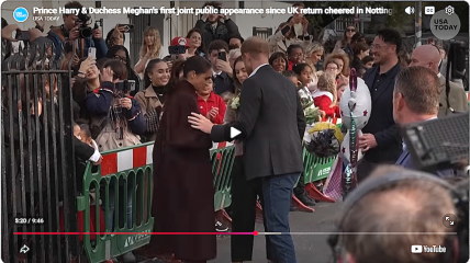 H&M are currently doing a ‘Royal’ walkabout thing in Nottingham.