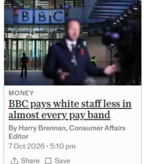 There's been outrage amongst many people claiming the BBC pay ethnic minorities more then white people