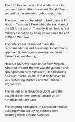 USA to live-stream public execution, confirmed by Pentagon
